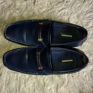 Steven Madden Blue  Men Loafers Pre-owned In Excellent Condition size 11.